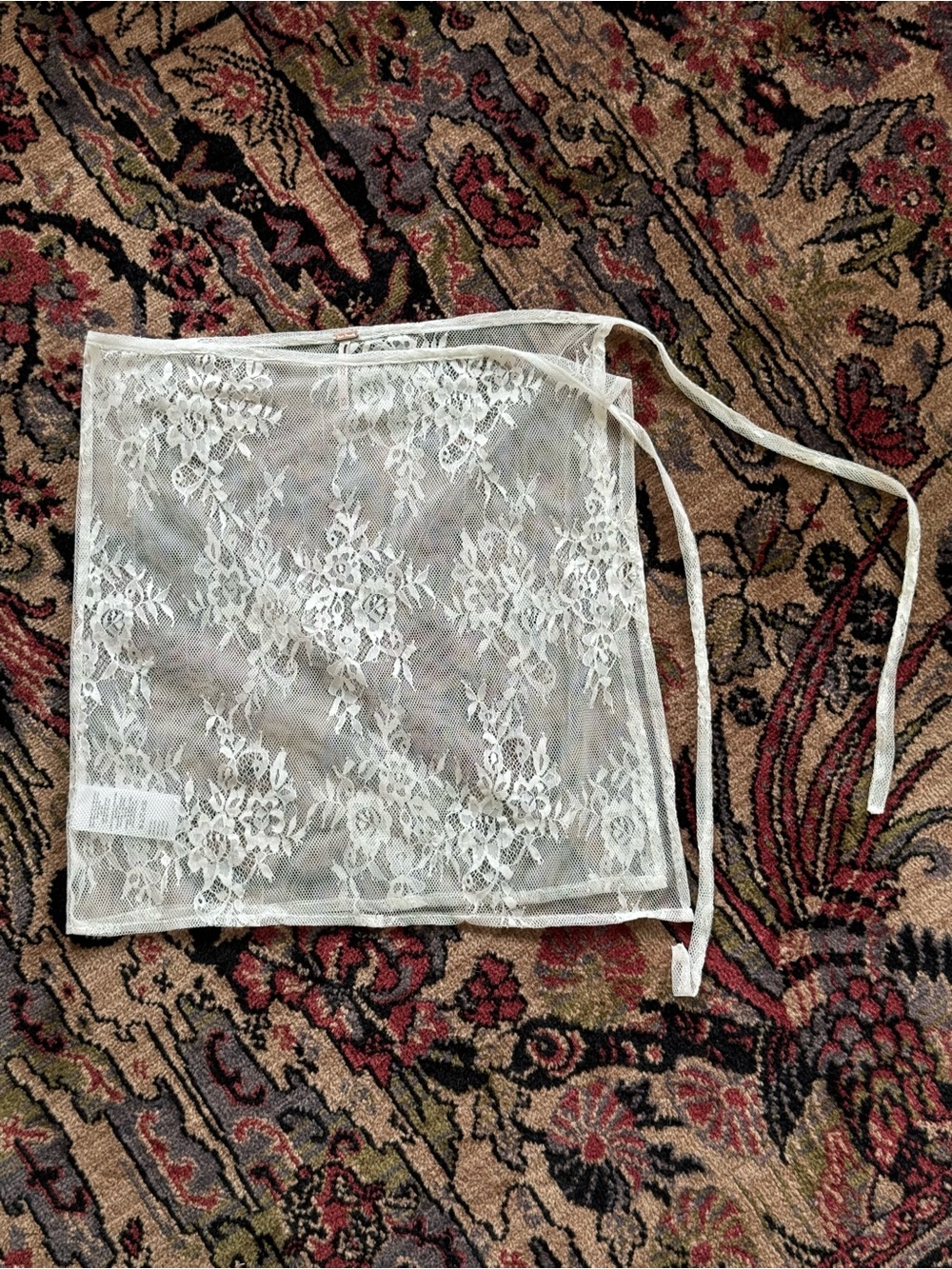 NWOT Free People So Mini Sheer Sarong white